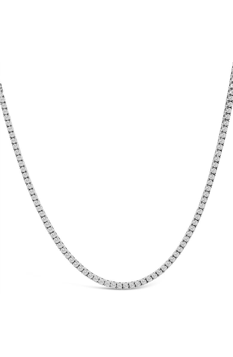 Haus of Brilliance 14K White Gold 10 3/4 Cttw Lab Grown Diamond Tennis Necklace, Main, color, White