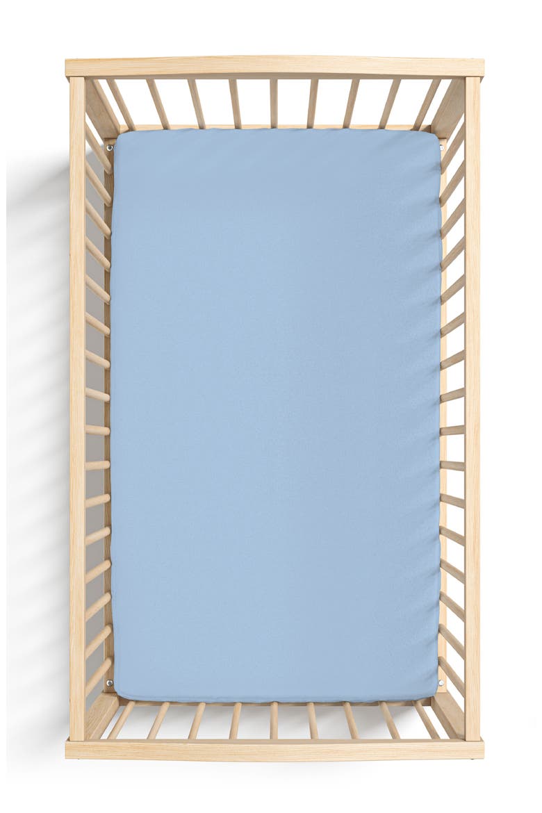 Lillian Crib Sheet, Main, color, Trisomy 18 Blue