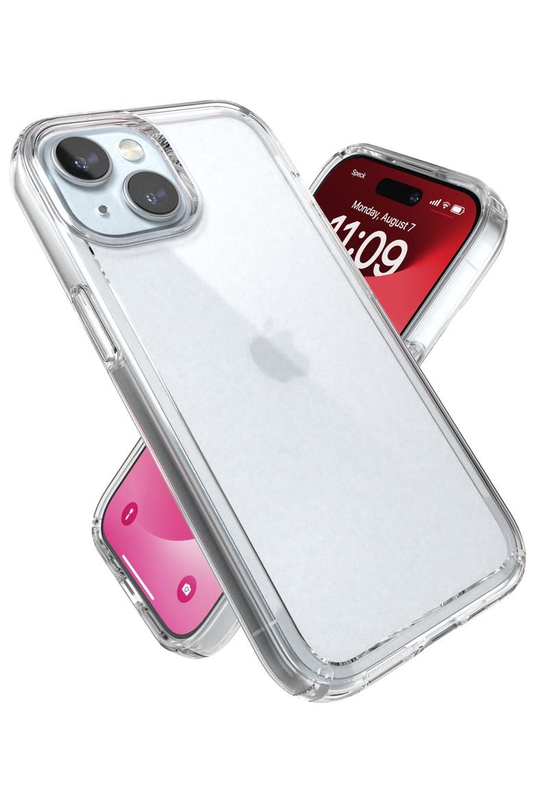 Gemshell Grip Case for Apple iPhone 15 / 14 / 13 / iPhone 16e, Alternate, color, Clear