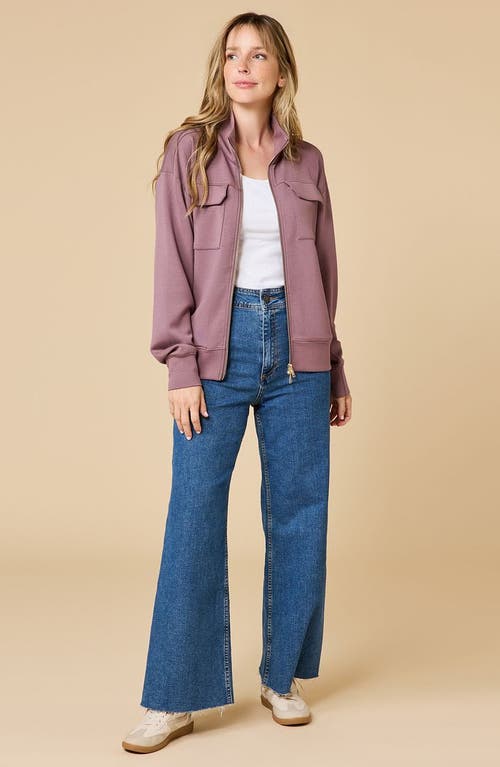 Softies Dreamtech Double Zip Bomber Jacket In Pink