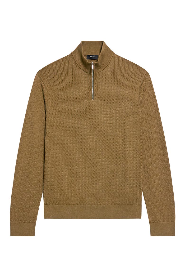 Walton Half Zip Sweater, Alternate, color, DUFFLE