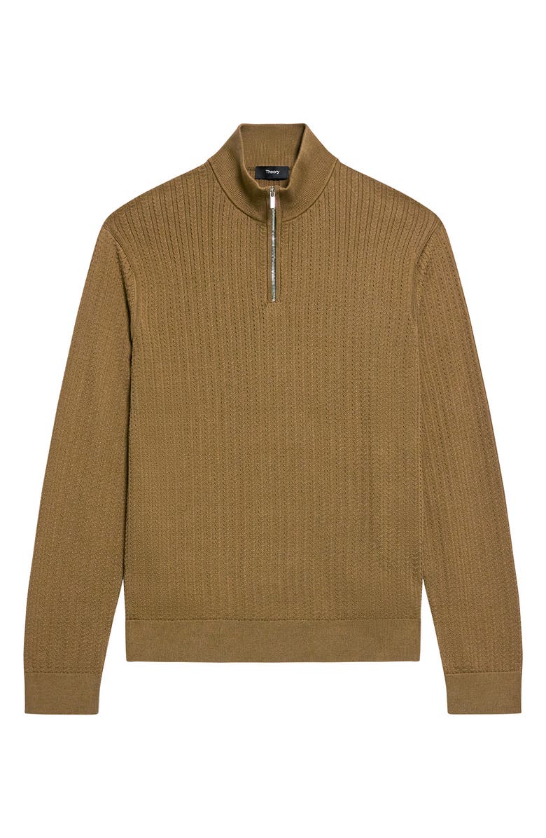 Theory Walton Half Zip Sweater, Alternate, color, Duffle
