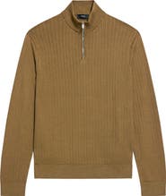 Theory Walton Half Zip Sweater