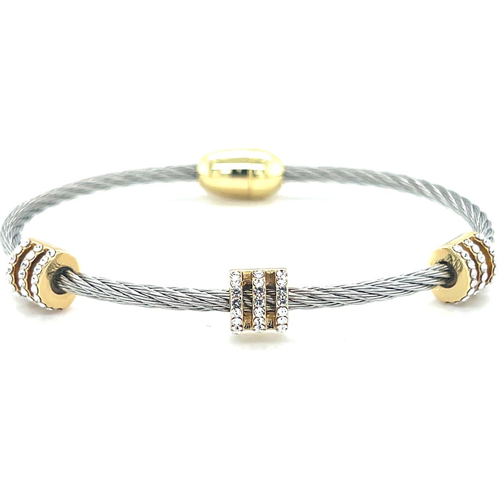 Juvell Cubic Zirconia Beaded Cable Bracelet In Multi
