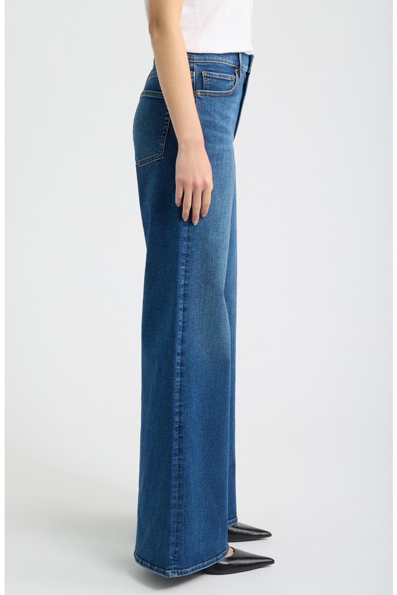The Palace High Waist Wide Leg Jeans, Alternate, color, RINSE