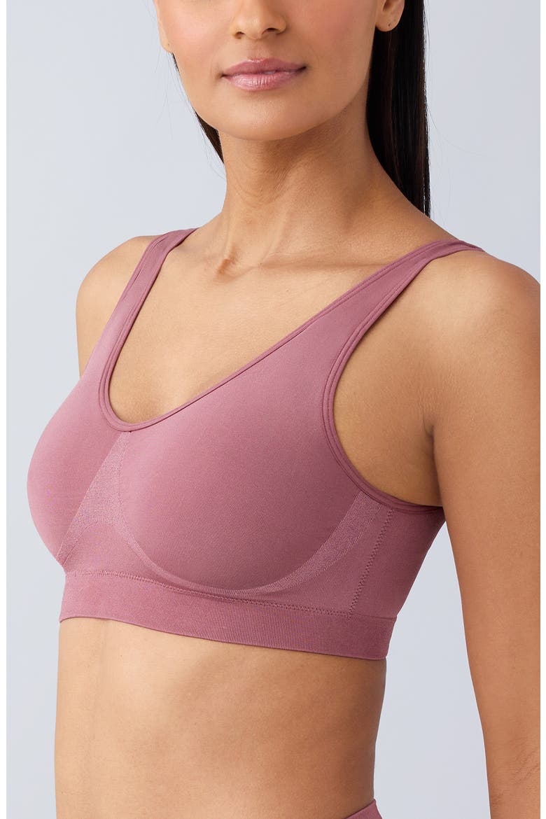 B-Smooth® Seamless Bralette, Alternate, color, ROSE BROWN