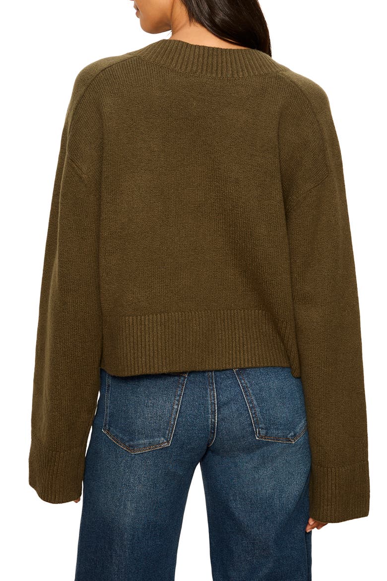 Vanna V-Neck Sweater, Alternate, color, KALAMATA GREEN