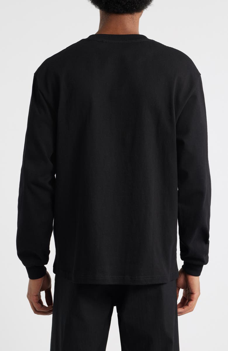 PLEASURES Twitch Embroidered Long Sleeve T-Shirt, Alternate, color, Black