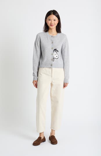 Chinti & Parker Sneaky Snoopy Wool-Cashmere Cardigan | Nordstrom