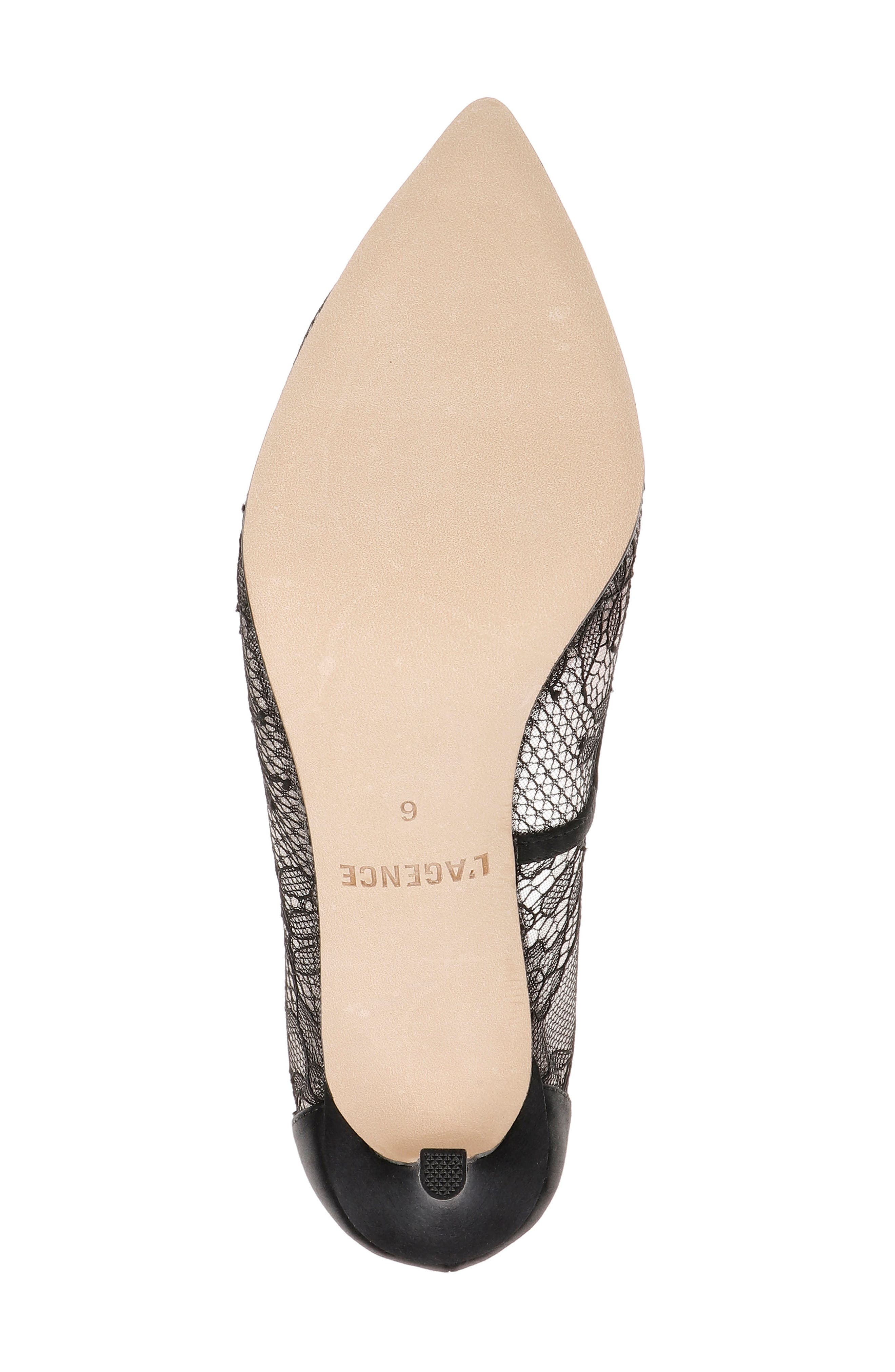 L'AGENCE Fosette Pointed Toe Pump, Alternate, color, Black Lace