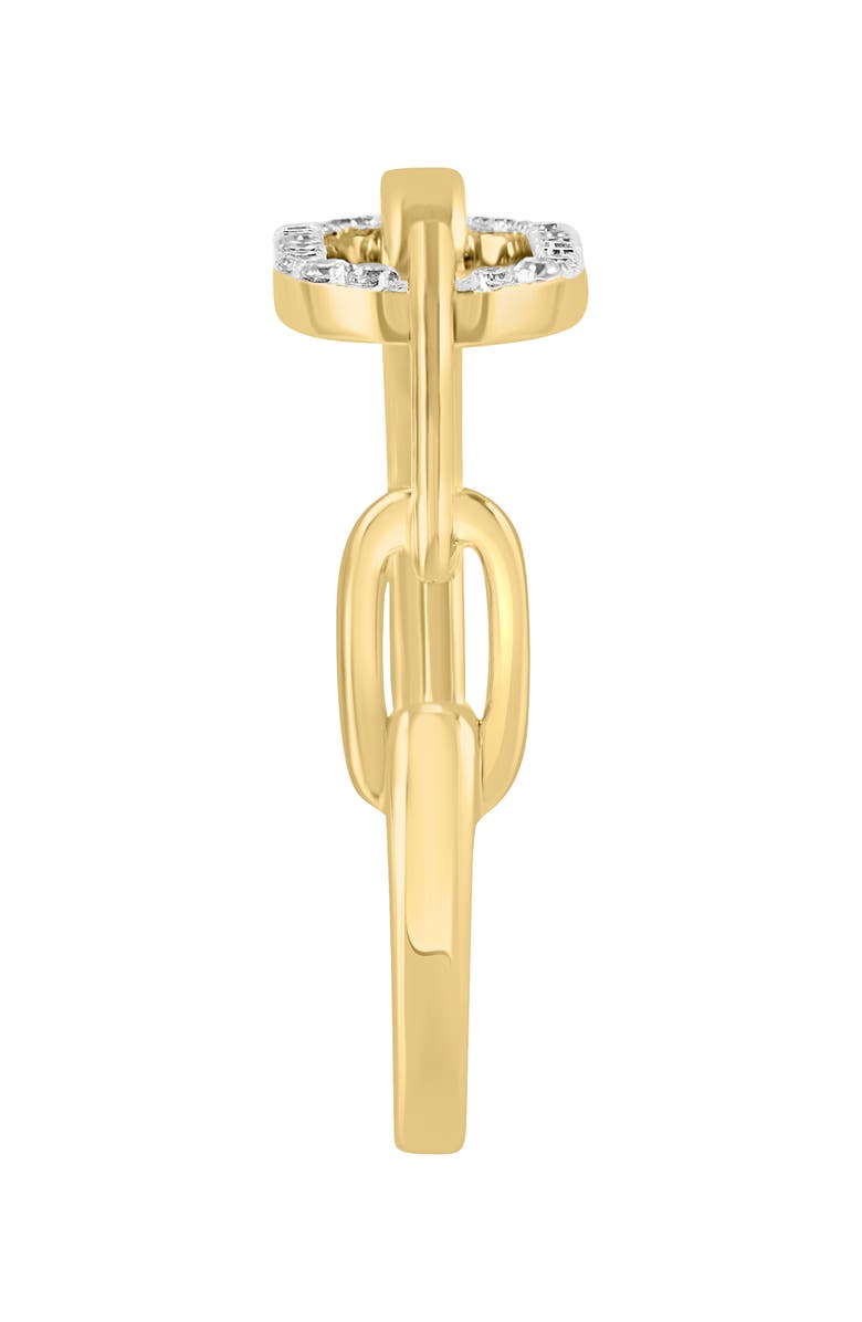 EFFY 14K Yellow Gold Diamond Oval Ring - 0.12ct., Alternate, color, Yellow Gold