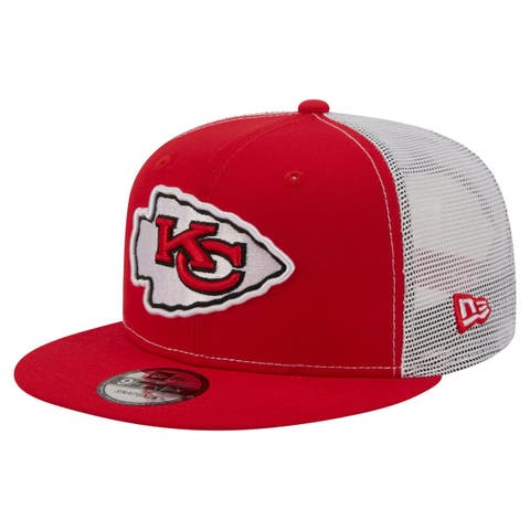 Men's New Era  Red Kansas City Chiefs Core Team 9FIFTY Trucker Snapback Hat