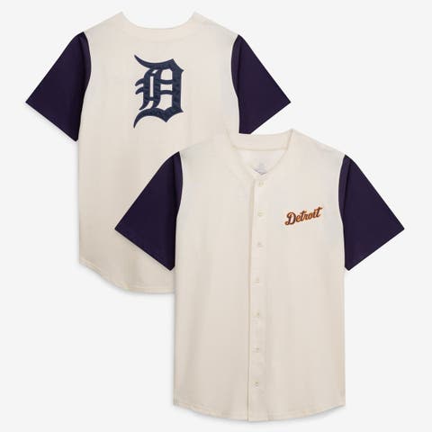 Men's Profile Cream Detroit Tigers Big & Tall Full-Button Jersey