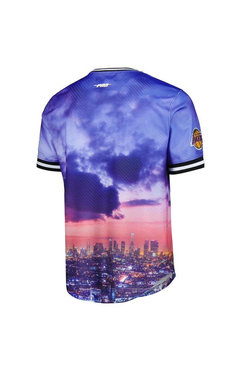 PRO STANDARD Men
s Pro Standard Los Angeles Lakers Cityscape Stacked Logo T-Shirt, Alternate, color, Purple