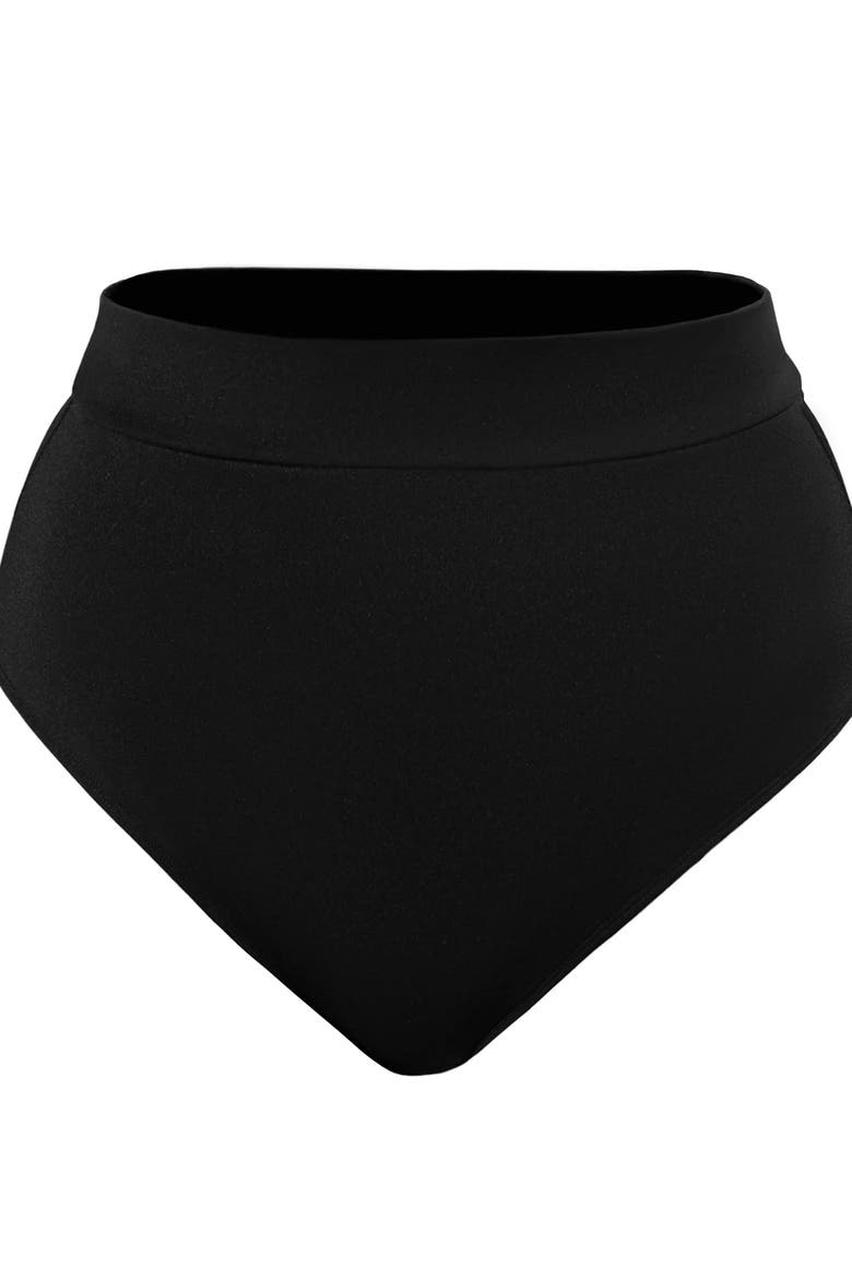 Adjustable Smoothing Bikini Bottoms, Alternate, color, Black