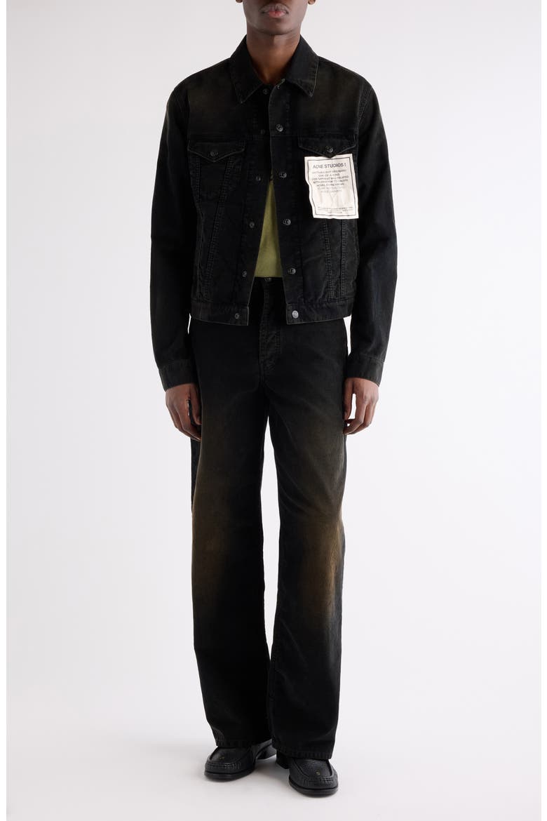 1981 Straight Leg Organic Cotton Corduroy Pants, Alternate, color, BLACK