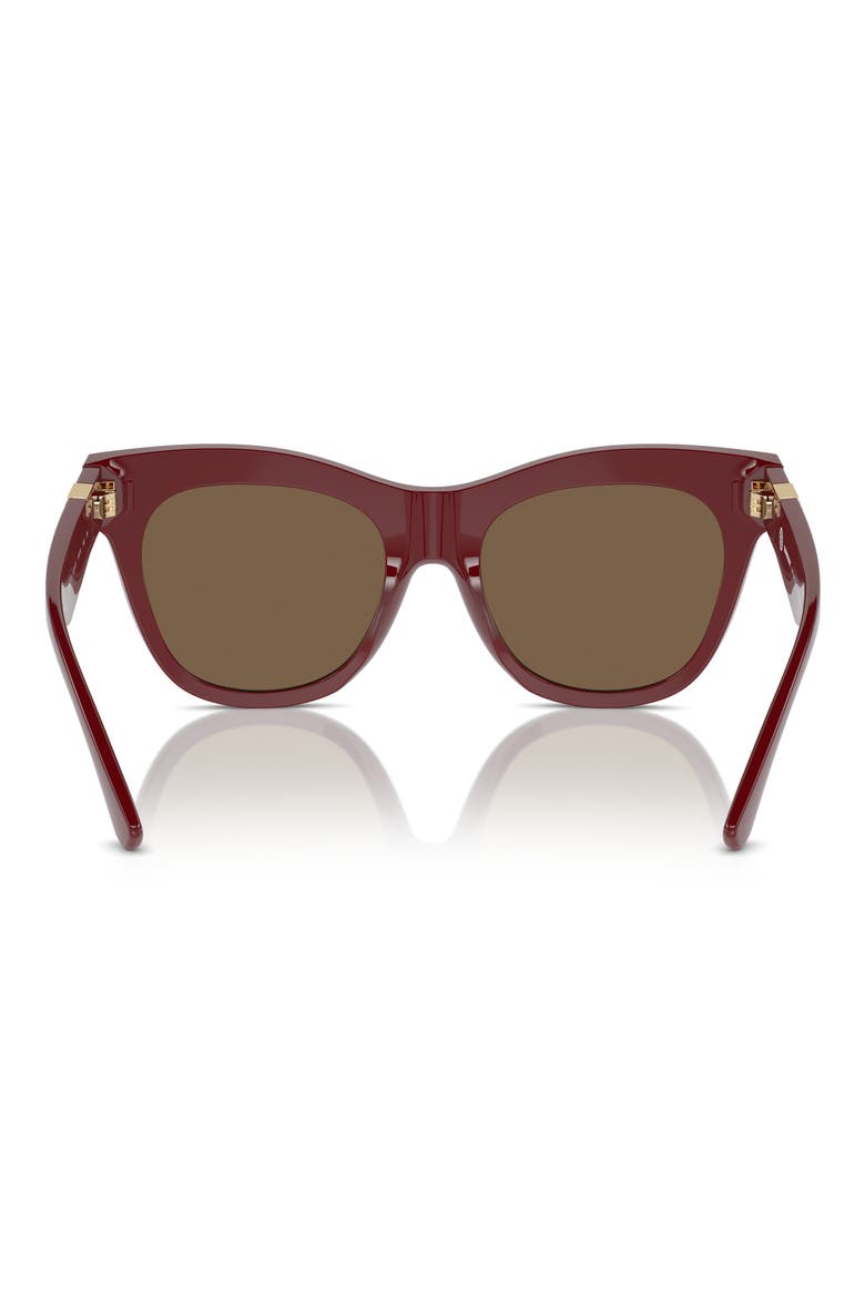 Evolution 54mm Cat Eye Sunglasses, Alternate, color, BORDEAUX