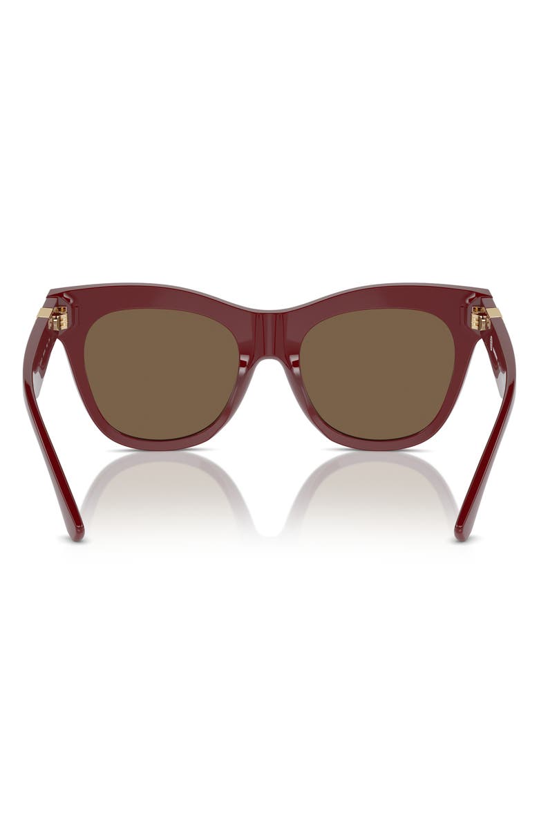 Burberry Evolution 54mm Cat Eye Sunglasses, Alternate, color, Bordeaux