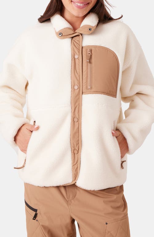 Roxy Axel Fleece Jacket In Neutral