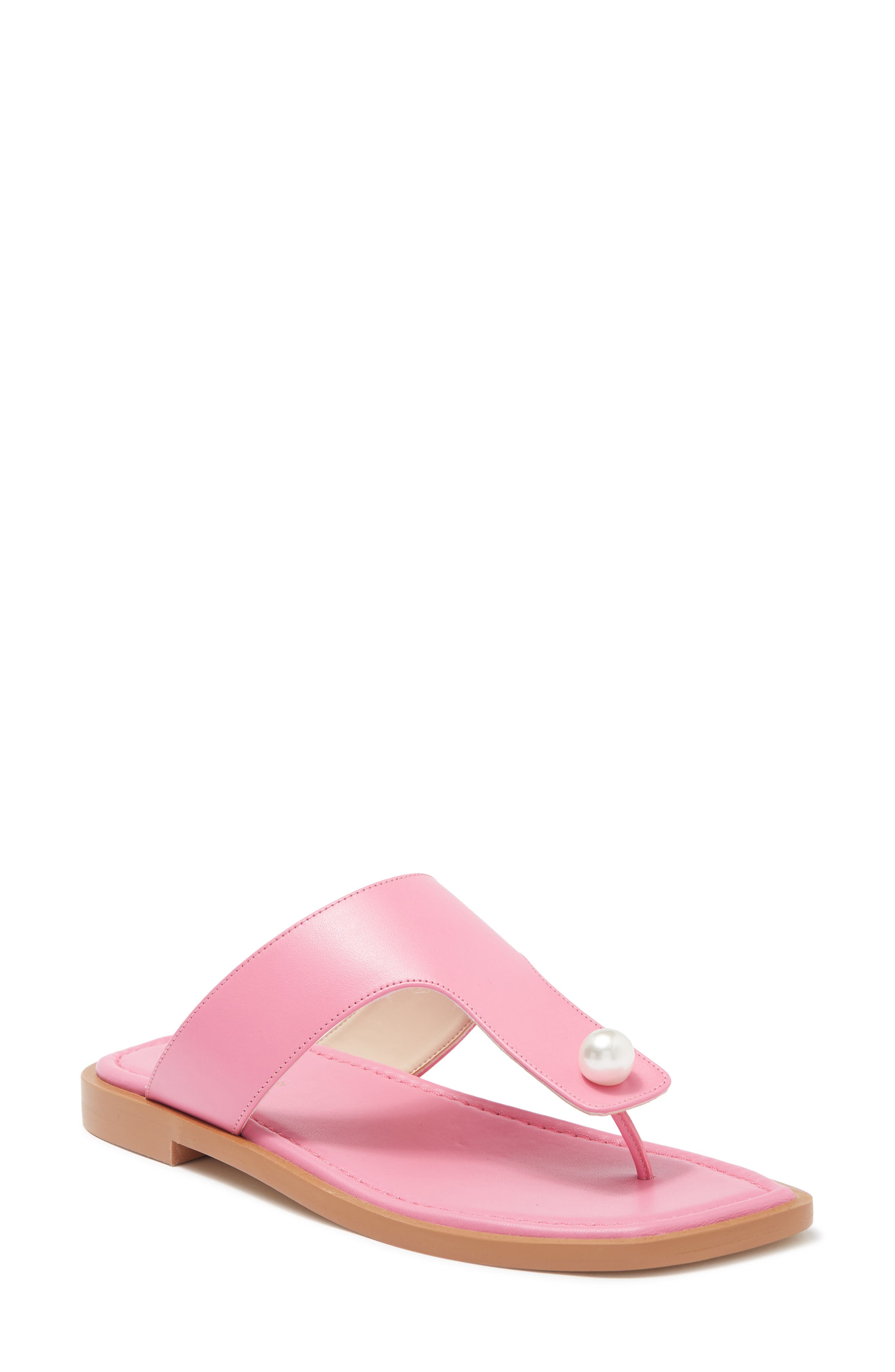 Goldie Flat Sandal, Main, color, INDIA PINK