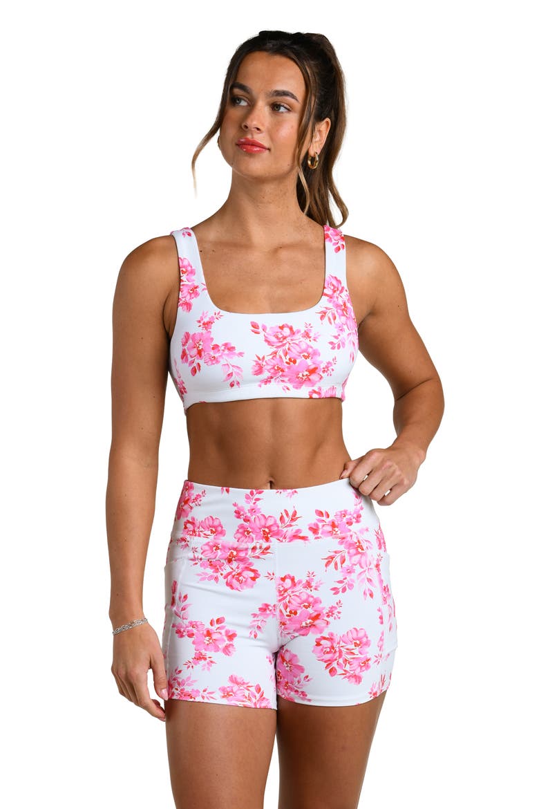 Rally Rose Biker Shorts, Alternate, color, WHITE