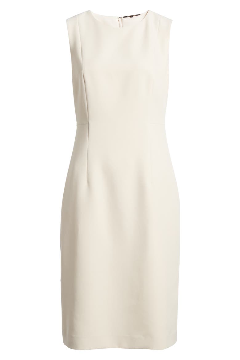 Meridian Twill Sheath Dress, Alternate, color, CANVAS