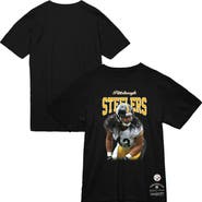 Mitchell & Ness Men's Mitchell & Ness Troy Polamalu Black Pittsburgh Steelers Sideline Retired Player T-Shirt