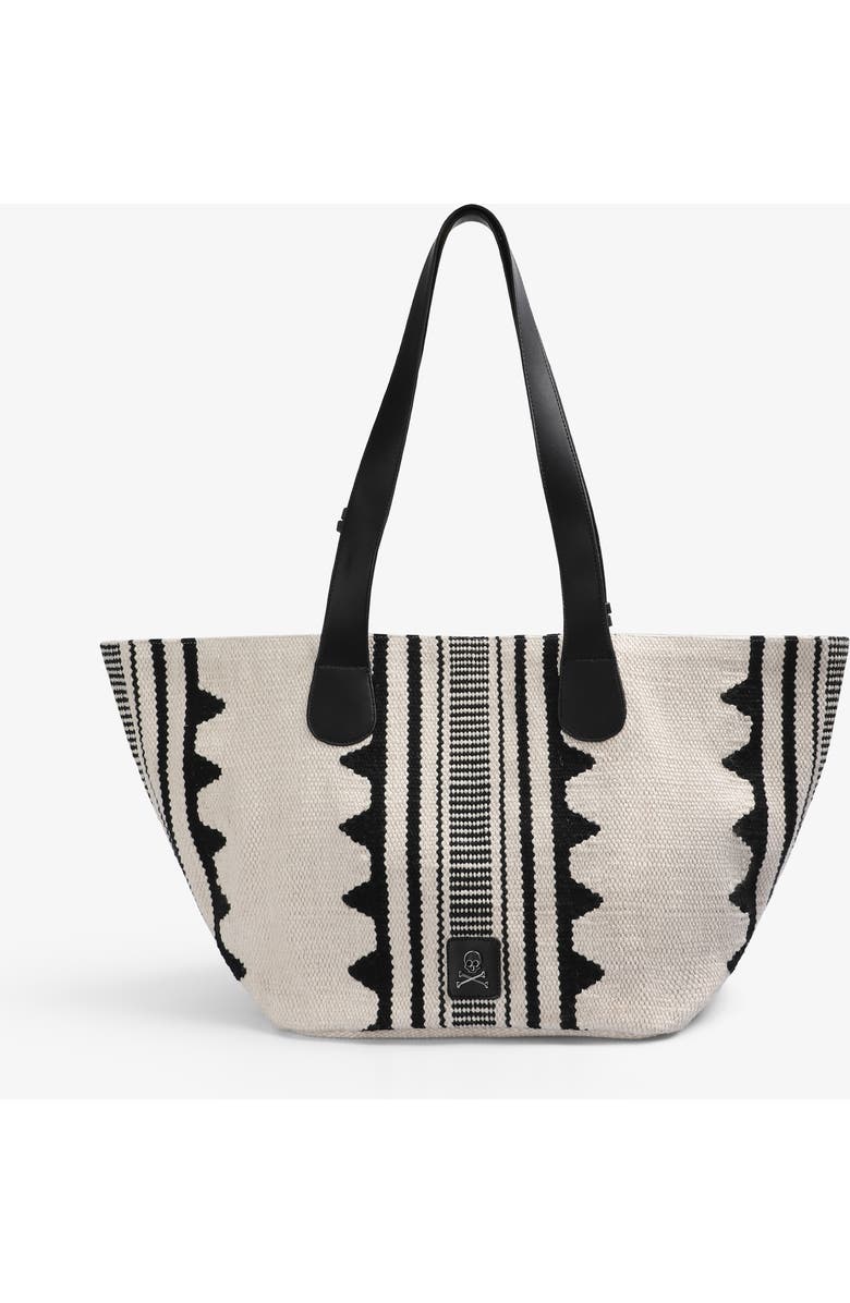 Scalpers Fab Stripes Bag, Main, color, White-Black