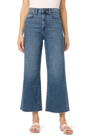 Joe's Wide Leg Ankle Crop High Waist Jeans In Bolivia