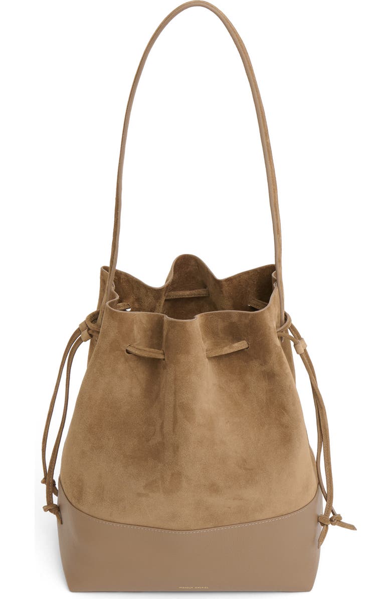 Mansur Gavriel Drawstring Cabas Bucket Bag, Alternate, color, Anise/ Anise