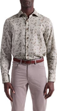 Bugatchi Axel Shaped Fit Floral Button-Up Shirt