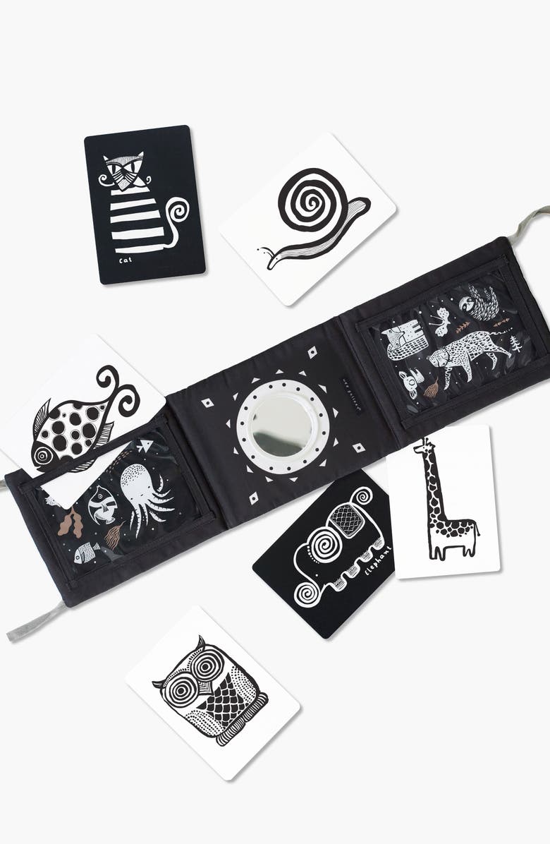 Wee Gallery Tummy Time Gallery with Mirror and Art Cards for Baby Bundle, Main, color, Original