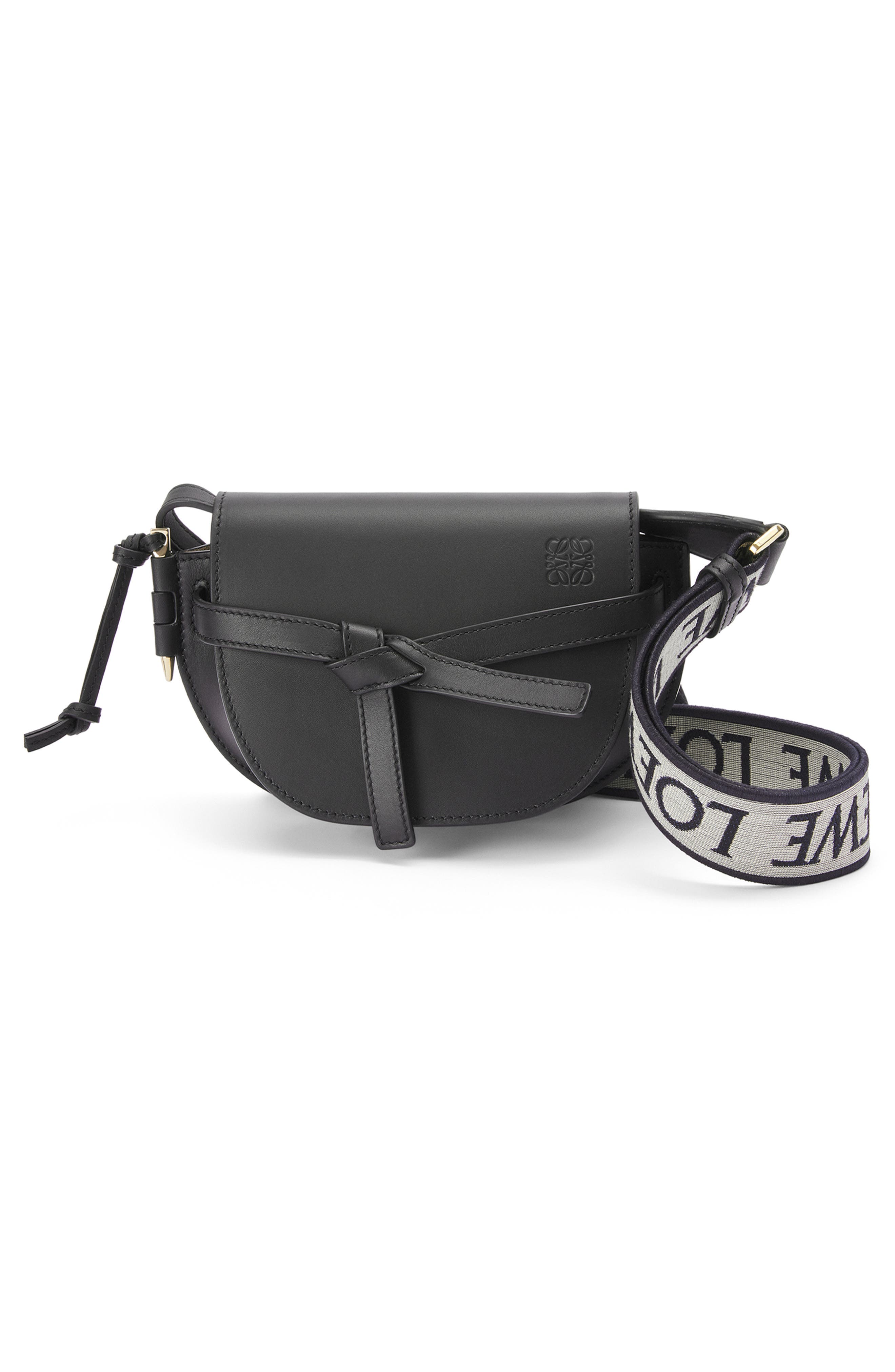 Loewe Mini Gate Leather Convertible Bag, Alternate, color, 