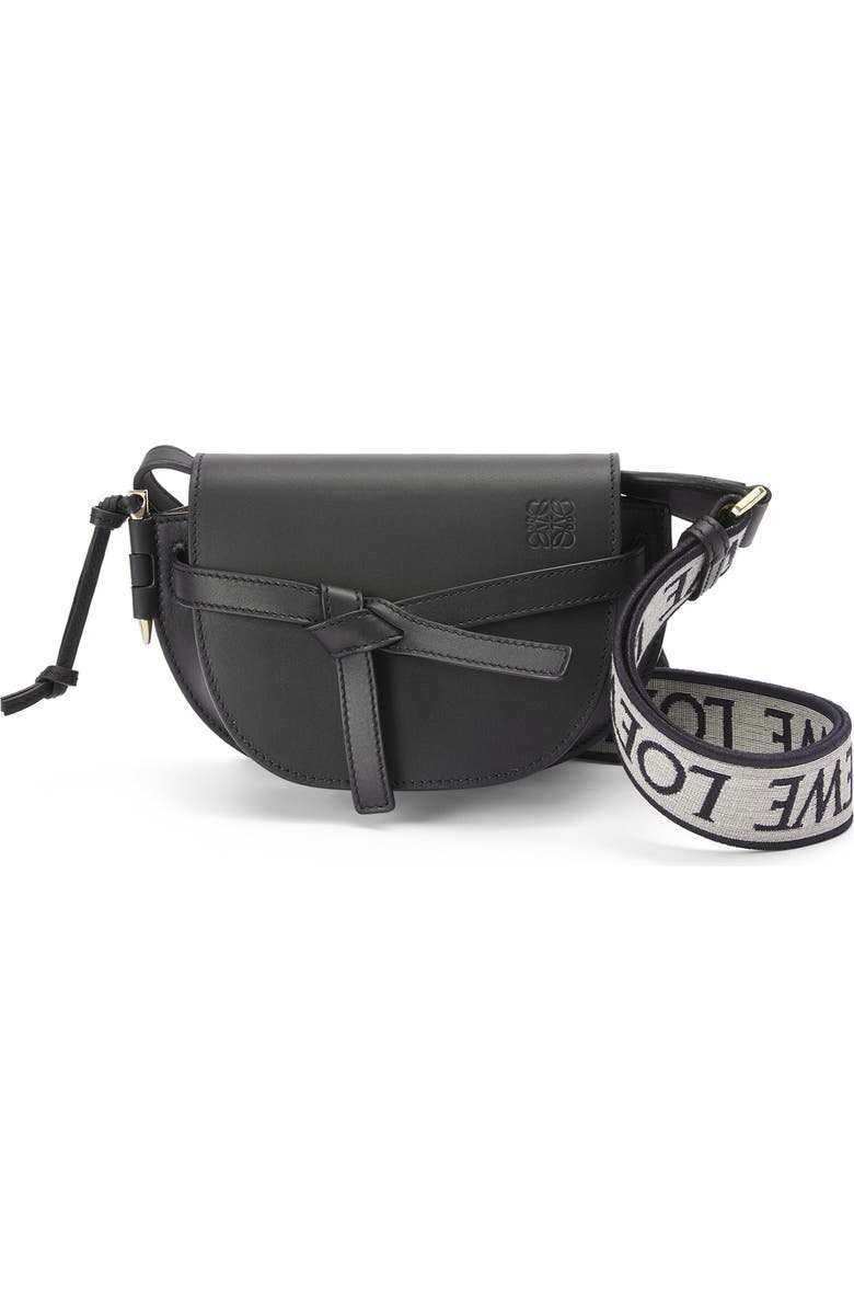 Loewe Mini Gate Leather Convertible Bag, Alternate, color,