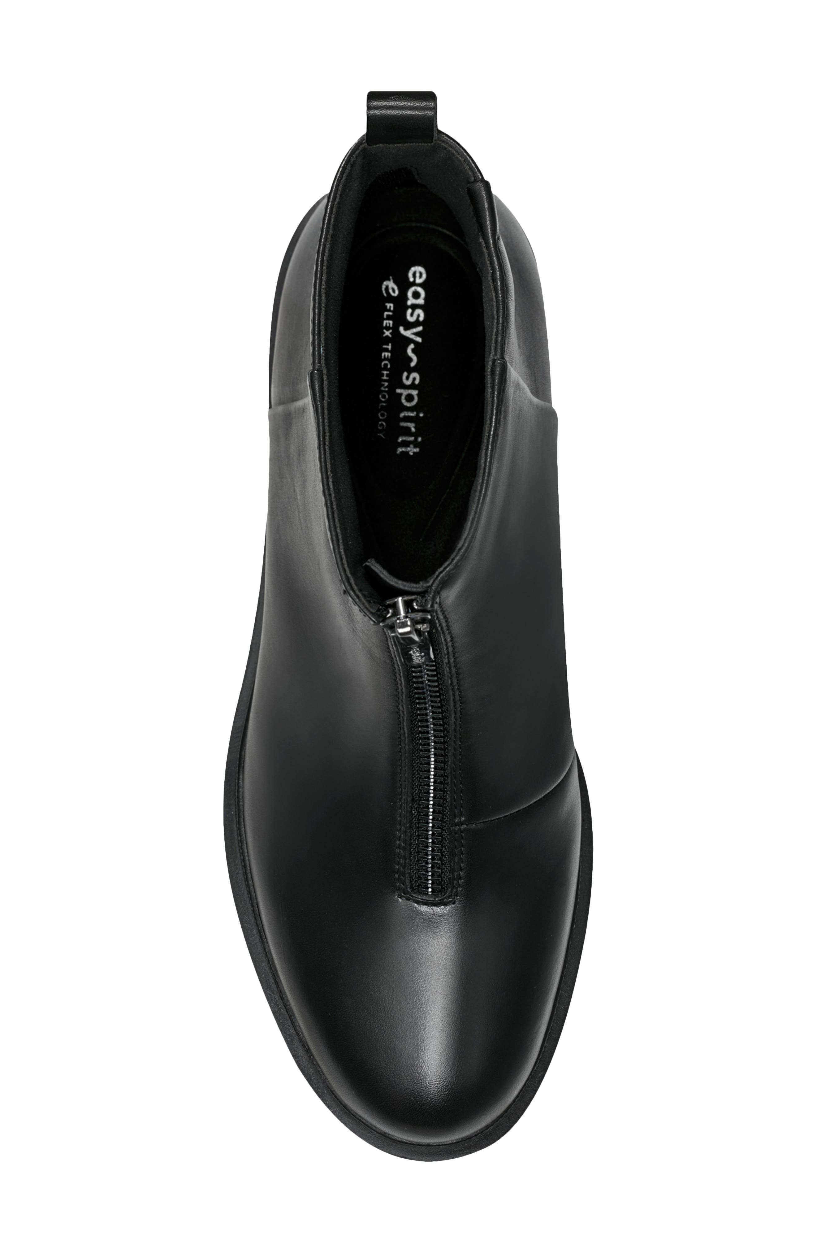 Easy Spirit Vasso Zip-Up Bootie, Alternate, color, Black