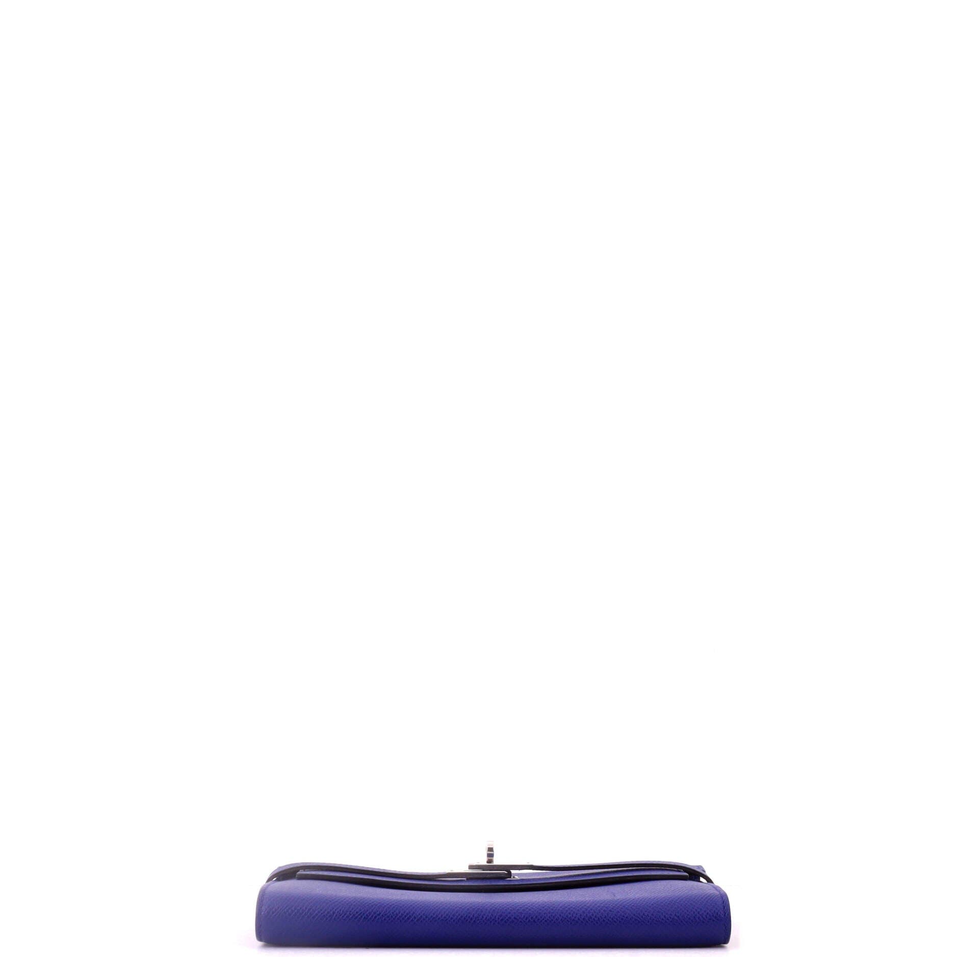 Kelly Wallet Epsom Long, Alternate, color, Blue