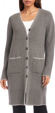 FIFTEEN TWENTY Ariel Cotton & Cashmere Longline Cardigan