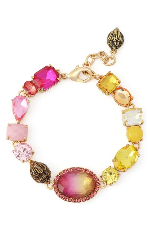 Gemstone Eagle Head Flex Bracelet