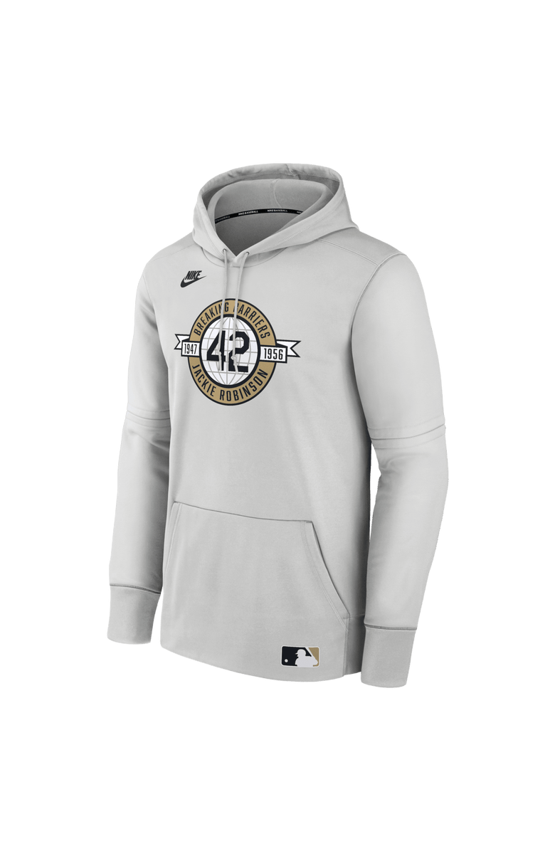 Nike Men's Nike Cream Brooklyn Dodgers Authentic Collection 2026 Jackie Robinson Day Therma-FIT Hoodie, Alternate, color, Cream