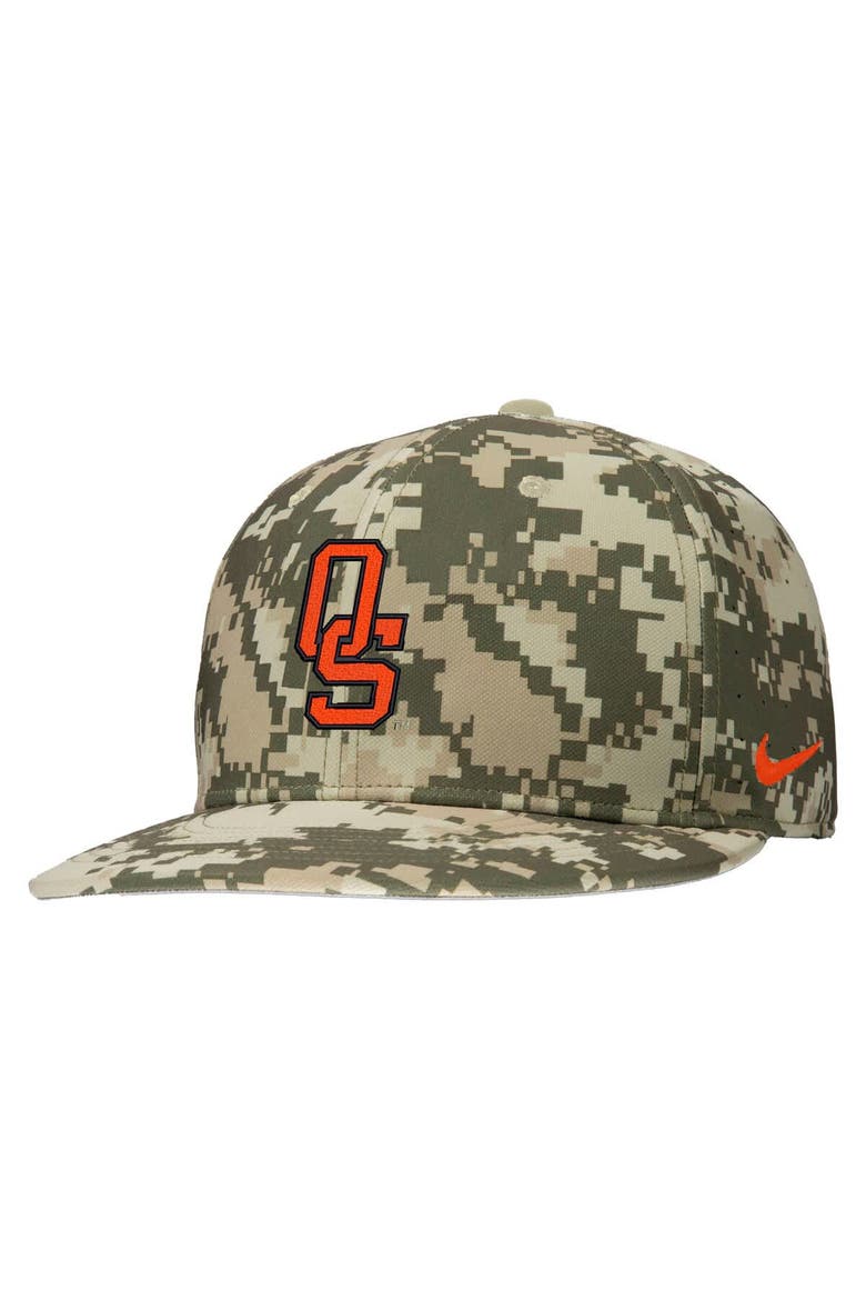 Men's Nike Digital Camo Oklahoma State Cowboys On-Field Baseball Performance Fitted Hat, Alternate, color, Camo