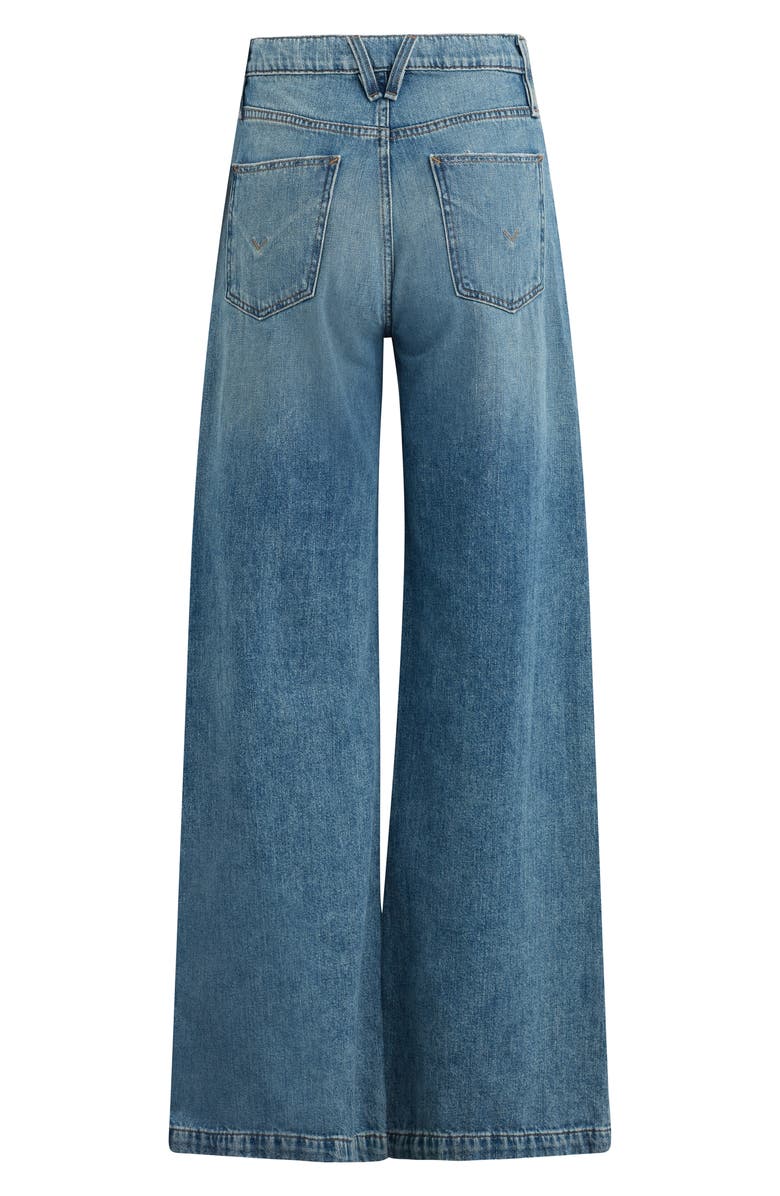 Hudson Jeans Jodie Ripped High Waist Wide Leg Jeans, Alternate, color, 