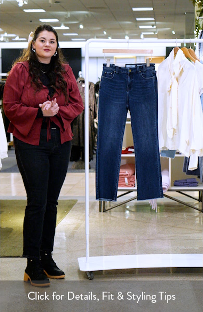 Frayed Ankle Demi Bootcut Jeans, sales video thumbnail