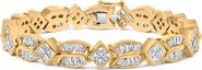 Haus of Brilliance 14K Yellow Gold 8 1/5 Cttw Diamond Geometric Twist Link Bracelet
