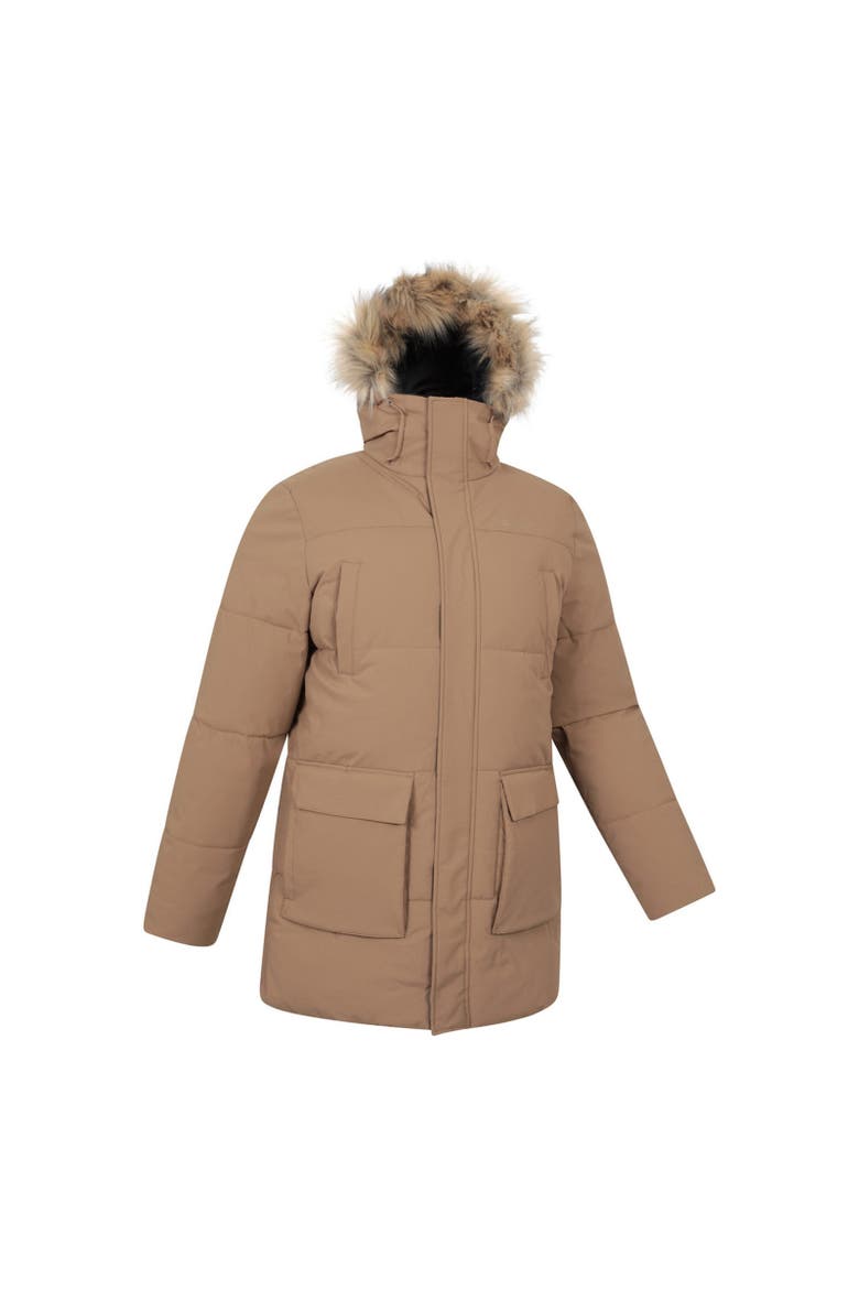 Fern Water Resistant Padded Parka, Alternate, color, Tan