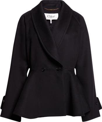 Chloé Double Breasted Wool Peplum Jacket | Nordstrom