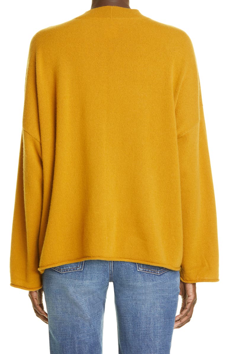 Lafayette 148 New York Drop Shoulder Cashmere Sweater, Alternate, color, 