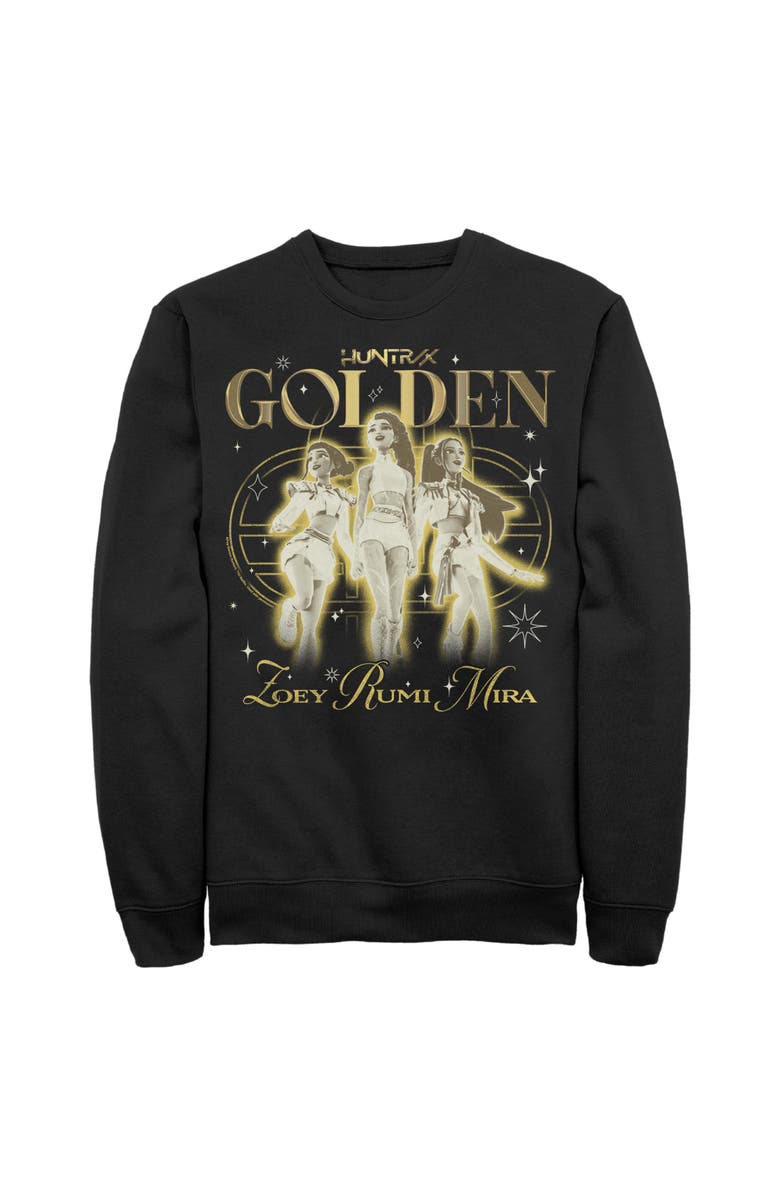 KPop Demon Hunters Men's KPop Demon Hunters Huntrix The Golden Girls Sweatshirt, Main, color, Black