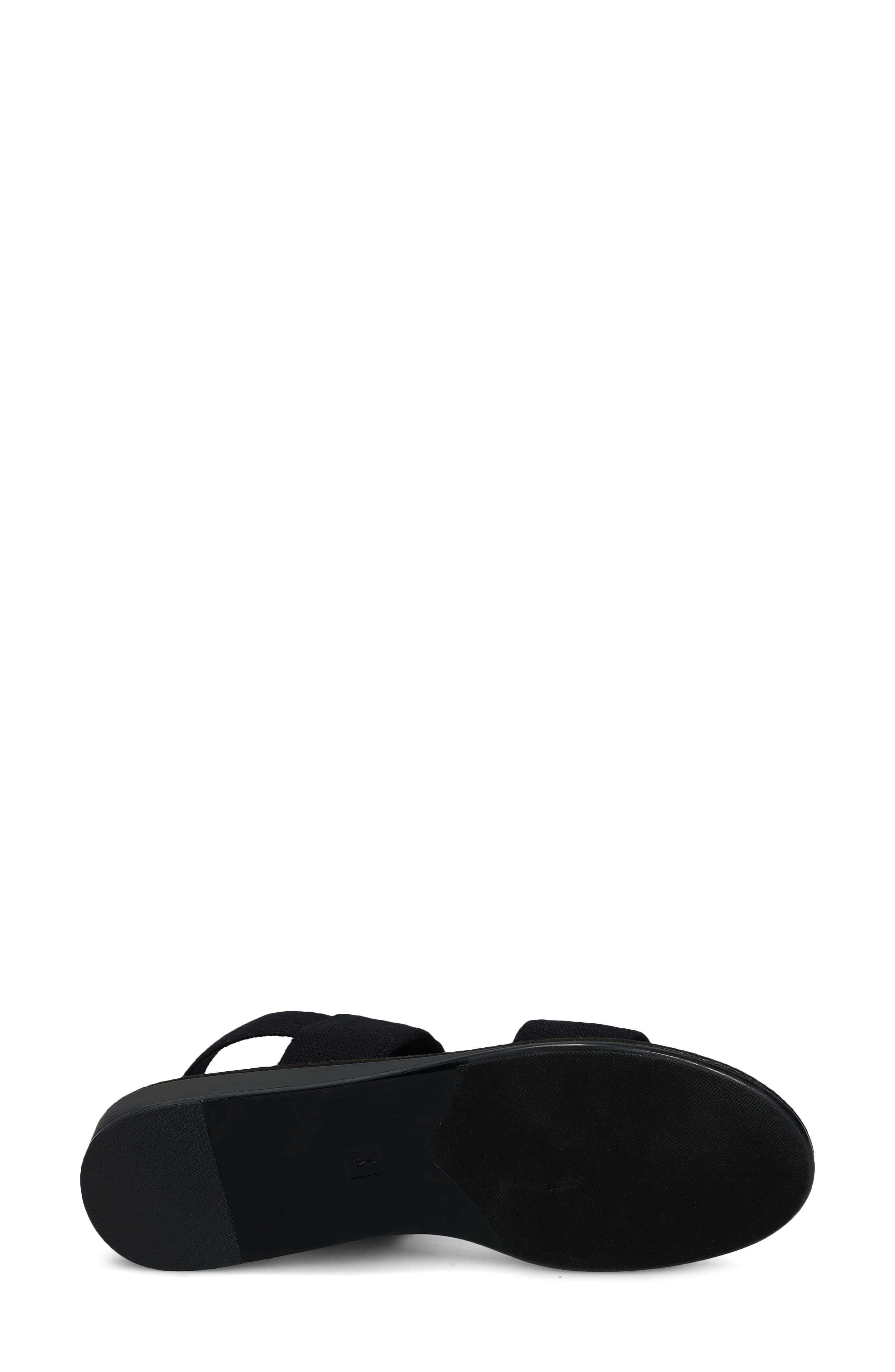 VANELi Bordy Slingback Wedge Sandal, Alternate, color, Black