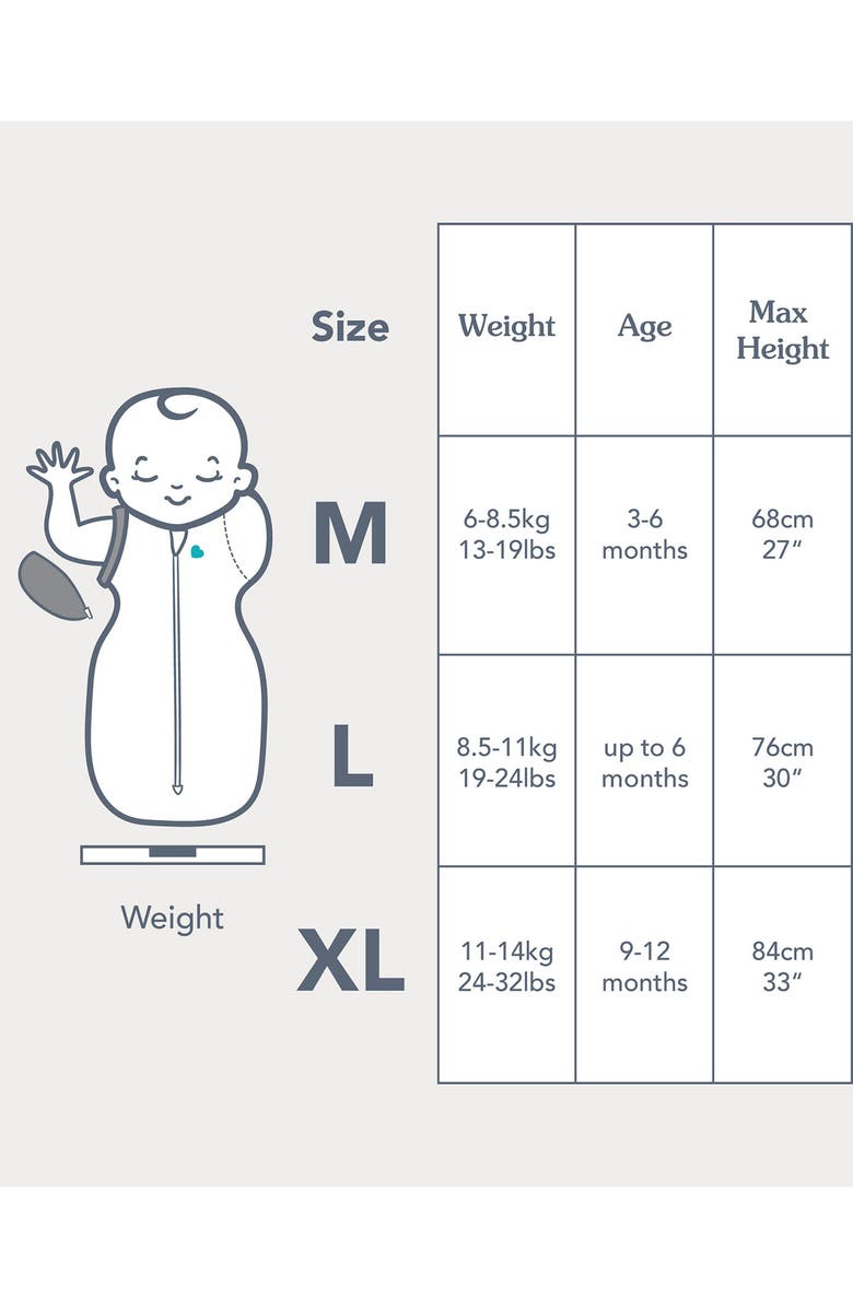 LOVE TO DREAM Swaddle Up<sup>™</sup> 1.0 TOG Stretch Cotton Fleece Swaddle, Alternate, color, Oat