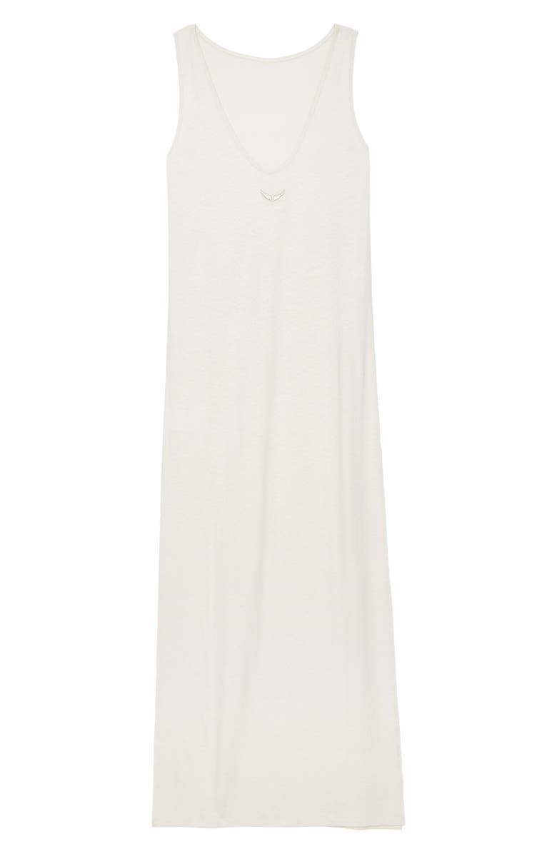 Zadig & Voltaire Deva Lin Lave Cotton & Linen Maxi Dress, Alternate, color, 
